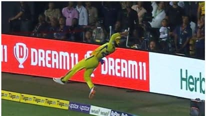 ഇനിയും വളഞ്ഞാല്‍ അജിന്‍ക്യ രഹാനെയുടെ നടുവൊടിയും! ബൗണ്ടറി ലൈനില്‍ അതിസാഹസിക സേവ്- വീഡിയോ