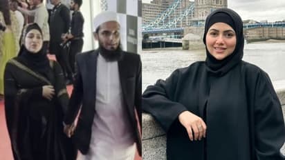 ഫങ്ഷനിടെ സന ഖാനെ പിടിച്ച് വലിച്ച് കൊണ്ടുപോയി ഭർത്താവ്; വിമർശം, പിന്നാലെ വിശദീകരണം