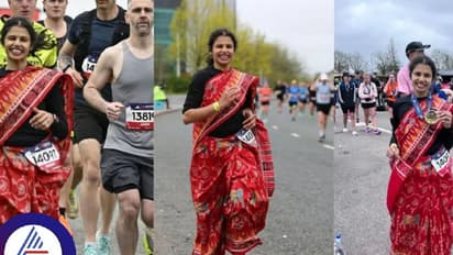 ಭಲೇ ನಾರಿ..ಯುಕೆ ಮ್ಯಾರಥಾನ್ನಲ್ಲಿ ಸೀರೆಯುಟ್ಟು ಒಡಿದ ಒಡಿಯಾ ಮಹಿಳೆ!