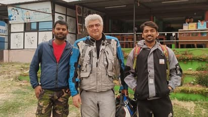 தாமதமாகும் ஏகே 62! இது சரிப்பட்டு வராதுன்னு திடீரென பைக்கில் உலகசுற்றுலாவை தொடங்கிய அஜித் - வைரலாகும் போட்டோஸ்