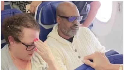 വിമാനത്തിൽ വച്ച് കുഞ്ഞ് നിർത്താതെ കരഞ്ഞു; നിയന്ത്രണം വിട്ട് പൊട്ടിത്തെറിച്ച് സഹയാത്രികൻ, വൈറലായി വീഡിയോ