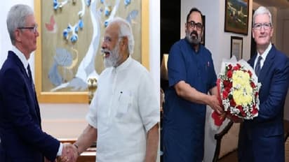  ஆப்பிள் சிஇஓ டிம் குக் இந்தியா வருகை: பிரதமர் மோடி, மத்திய அமைச்சர் ராஜீவ் சந்திரசேகர் ஆகியோருடன் சந்திப்பு!!