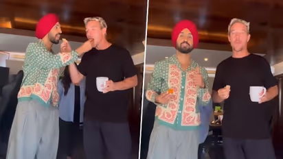 Coachella 2023: Diljit Dosanjh treats DJ Diplo with Indian sweets Laddoo and Kaju Katli