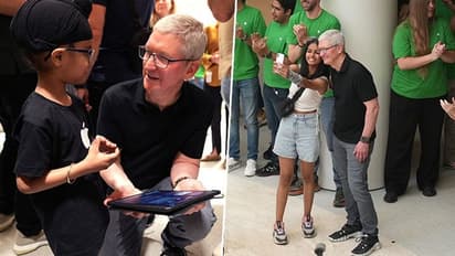 'What an incredible reception, Delhi, thank you!': Tim Cook after opening Apple Saket store launch