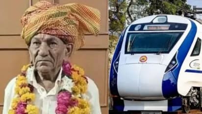 വന്ദേഭാരത് ട്രെയിൻ ഇടിച്ചുതെറിപ്പിച്ച പശു വന്നുവീണ് റെയിൽവേ പാളത്തിലിരുന്നയാൾ മരിച്ചു