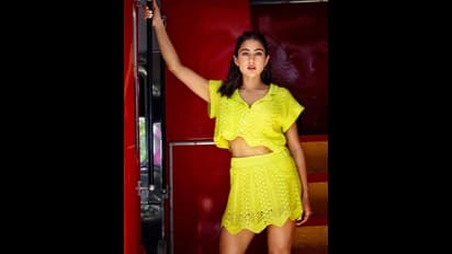 ಕೆಂಪು ಬಸ್ ಏರಿ ಮಸ್ತ್ ಪೋಸ್ ನೀಡಿದ ಸಾರಾ ಅಲಿ ಖಾನ್; ಫೋಟೋ ವೈರಲ್ 