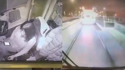 ട്രെയിൻ ഓടിക്കുന്നതിനിടെ ഫോൺ ഉപയോഗിച്ച് യുവതി ; പഴയ വീഡിയോ വെെറലാകുന്നു