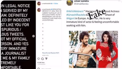 Urvashi Rautela serves legal notice for defamation to journalist Umair Sandhu