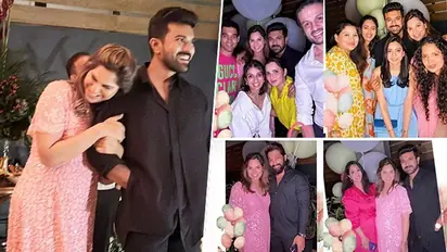 Ram Charan, Upasana's baby shower pictures with Allu Arjun, Sania Mirza go viral
