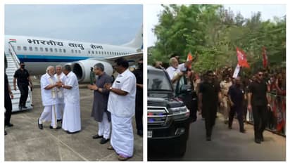 പ്രധാനമന്ത്രിയെ സ്വീകരിച്ച് മുഖ്യമന്ത്രി; തലസ്ഥാനത്തും മോദിയുടെ റോഡ് ഷോ