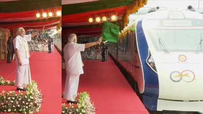 PM Modi flags off Kerala's first Vande Bharat Express in Thiruvananthapuram
