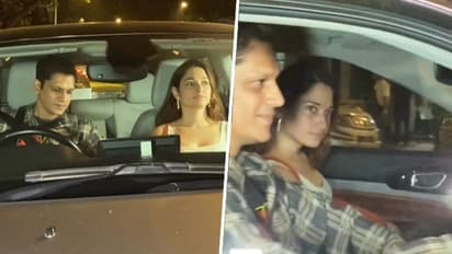 Rumored lovebirds Tamannaah Bhatia, Vijay Varma spotted looking 'mushy' on their dinner date - WATCH