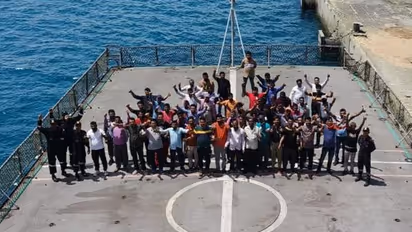 Operation Kaveri: First batch of 278 Indians leaves Sudan on board INS Sumedha