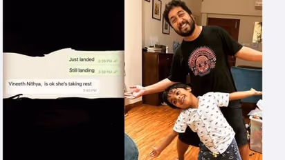 ‘വിനീത്, നിത്യ ഓക്കെ ആണ്..’; മകന്റെ ആദ്യ മെസേജ് പങ്കുവച്ച് വിനീത് ശ്രീനിവാസൻ