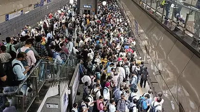 #DelhiMetro trends on social media after commuters face service delay on Yellow line