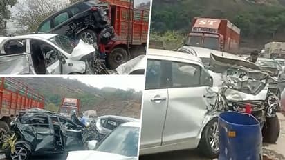 Mumbai-Pune Expressway: 11 vehicles collide, several injured after truck suffers brake failure
