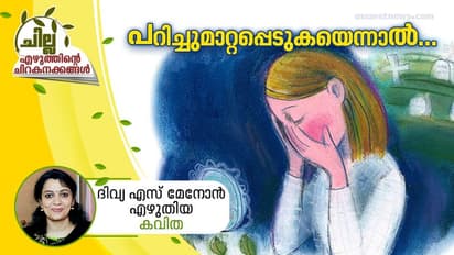 പറിച്ചുമാറ്റപ്പെടുകയെന്നാല്...,ദിവ്യ എസ് മേനോന് എഴുതിയ നാല് കവിതകള്
