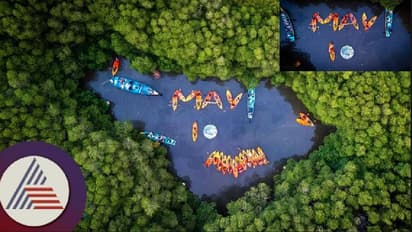 ಮಾಂಗ್ರೋವ್ ವನದ ಮಧ್ಯೆ ಕಯಾಕ್ ಮೂಲಕ ವಿನೂತನ ರೀತಿಯಲ್ಲಿ ಮತದಾನ ಜಾಗೃತಿ