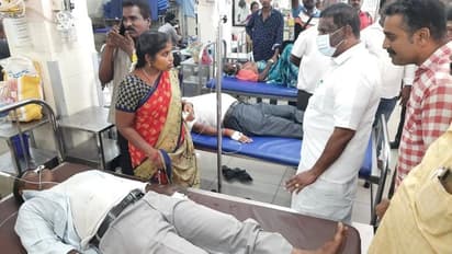 30 மாதம் சம்பள பாக்கி; போராட்டத்தின் போது பூச்சி மருந்தை குடித்த அரசு ஊழியர்கள்