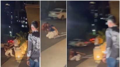 ഹിറ്റ്മാന്റെ പാർട്ടി: തൊട്ടടുത്ത് ബാലൻസ് പോയി യുവതി വീണു, തിരിഞ്ഞുനോക്കാതെ ഇന്ത്യൻ താരം; വിമർശനം, വീഡിയോ