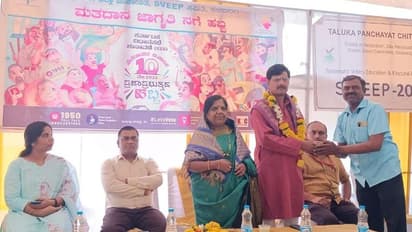 ಮತದಾನದ ಜಾಗೃತಿಗಾಗಿ ನಗೆ ಹಬ್ಬ: ಮತದಾನದ ಮಹತ್ವ ತಿಳಿಸಿದ ಹಾಸ್ಯ ಕಲಾವಿದೆ ಇಂದುಮತಿ