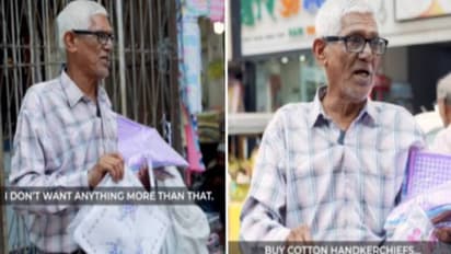 വിശ്രമിക്കാൻ ഒരുക്കമല്ല, 74 -ാം വയസിലും തൂവാല വിൽക്കാനിറങ്ങി ഹസൻ അലി