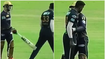 സിക്സിന് പറത്തിയ യുവതാരത്തെ 'ചൊറിഞ്ഞ്' ഹാര്ദിക്; ചിരിച്ച് കെട്ടിപ്പിടിച്ച് കിടിലൻ മറുപടി, കയ്യടിച്ച് ആരാധകർ