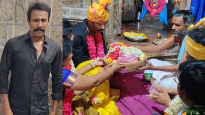 திருக்கொள்ளிக்காடு பொங்கு சனீஸ்வரர் ஆலயத்தில் நடிகர் சமுத்திரக்கனி குடும்பத்துடன் சாமி தரிசனம்