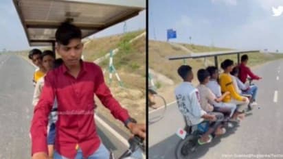 పెట్రోల్, డీజిల్ అవసరం లేదు, స్క్రాప్తో సెవెన్ సీటర్ వాహనం తయారు చేసిన యువకుడు..నెట్టింట వైరల్ వీడియో