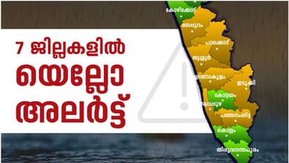 ന്യൂനമർദ്ദപാത്തി, കേരളത്തിലെ മഴ സാഹചര്യം ശക്തമാകും; ജാഗ്രത നിർദ്ദേശം പുതുക്കി, 7 ജില്ലകളിൽ യെല്ലോ അലർട്ട്