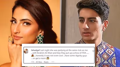 Palak Tiwari, Ibrahim Ali Khan caught sharing steamy kiss by fan; know details