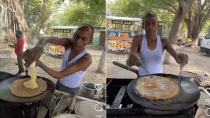 നെയ്യില് കുളിപ്പിച്ച പറാത്ത; 'ടിക്കറ്റ് ടു ഹെവൻ' എന്ന് സോഷ്യല് മീഡിയ