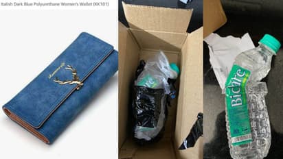 ഭാര്യക്ക് വേണ്ടി 500 രൂപയുടെ പഴ്സ് ഓര്‍ഡര്‍ ചെയ്തു; യുവാവിന് കിട്ടിയത് ഒരു കുപ്പി വെള്ളം!