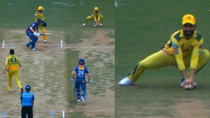 സ്ലിപ്പില് വെല്ലാനാളില്ല; ക്രുനാലിന്റെ കിളി പാറിച്ച് രഹാനെയുടെ വണ്ടര് ക്യാച്ച്- വീഡിയോ