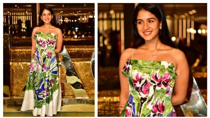 Radhika Merchant dons Rs 58,000 satin floral dress at the NMACC event; Do you know from where she bought it?