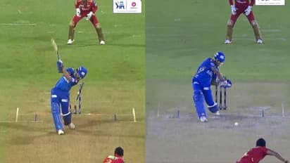 അന്ന്  സ്റ്റംപൊടിച്ച് നാണം കെടുത്തിയ അര്‍ഷ്ദീപിനോട് 102 മീറ്റര്‍ സിക്സിലൂടെ പകരം വീട്ടി തിലക് വര്‍മ-വീഡിയോ