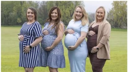 ഒരേ സമയം ഗർഭിണിയായി നാല് സഹോദരിമാർ; അപൂര്‍വ്വതയില്‍ സന്തോഷം പ്രകടിപ്പിച്ച് 22 അംഗ കുടുംബം 