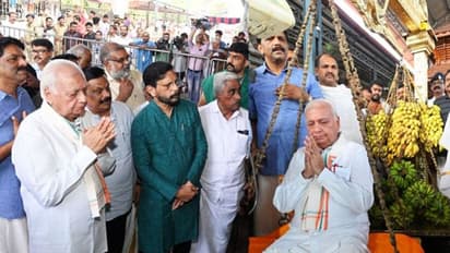 குருவாயூர் கோவிலுக்கு திடீர் விசிட் அடித்த கேரளா ஆளுநர் ஆரிப் முஹம்மது கான் - எதற்கு தெரியுமா?