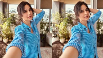 బ్లూ షర్ట్ లో కాలేజీ స్టూడెంట్ లా కత్రినా కైఫ్.. తన ఫస్ట్ బేబీకి అప్పుడే వెల్కమ్ చెబుతుందంట?