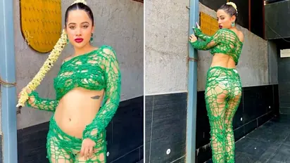 Urfi Javed swarmed by fans for selfies at airport; actress tells them 'paise nikalo' - WATCH