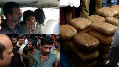 തിരുവനന്തപുരം കണ്ണേറ്റുമുക്കിൽ 100 കിലോയോളം കഞ്ചാവുമായി 4 പേർ പിടിയിൽ; ഒപ്പമുണ്ടായിരുന്ന സ്ത്രീ രക്ഷപ്പെട്ടു