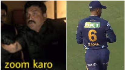 പുത്തൻ ഫാഷനോ! ഗ്രൗണ്ടിലെത്താൻ അത്ര തിരക്കോ; പാന്‍റ്സ് തിരിച്ചിട്ടെത്തി സാഹ, സ്വന്തം ടീം പോലും വിട്ടില്ല, ട്രോൾ