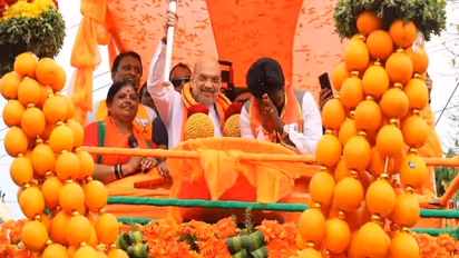 బజరంగ్ బలిని ఎన్నికల్లోకి తెచ్చిందే కాంగ్రెస్ .. పీఎఫ్ఐని బ్యాన్ చేస్తామంటే తట్టుకోలేకపోతోంది : అమిత్ షా