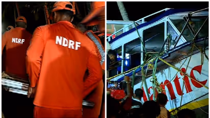 ബോട്ട് മുങ്ങിയ സ്ഥലത്ത് എൻഡിആർഎഫ്, ഫയർഫോഴ്‌സ് സംഘങ്ങളുടെ തിരച്ചിൽ തുടങ്ങി, അടിയൊഴുക്ക് വെല്ലുവിളി