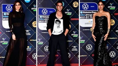 Akshay Kumar, Janhvi Kapoor, Kriti Sanon ramp up glam element at event