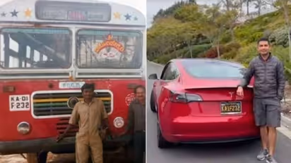 Relishing memories: Bengaluru man gets BMTC registration number for his Tesla car in California