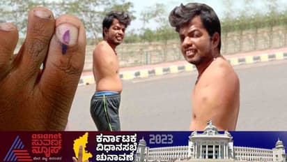 Karnataka Election 2023: ಬಳ್ಳಾರಿಯಲ್ಲಿ ಎರಡು ಕೈ ಇಲ್ಲದ ದಿವ್ಯಾಂಗನಿಂದ ಮತದಾನ