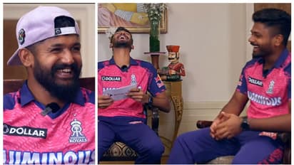 മലപ്പുറത്തിന്റെ 'കുഞ്ഞാണി'! ചെല്ലപ്പേര് പറഞ്ഞ് ആസിഫ്; ചിരിനിര്ത്താന് കഴിയാതെ സഞ്ജുവും ദേവ്ദത്തും- വീഡിയോ