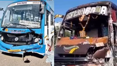 ರಸ್ತೆ ಬದಿ ನಿಂತವರ ಮೇಲೆ  ಚಲಿಸಿದ ಬಸ್ : ಐವರ ದಾರುಣ ಸಾವು