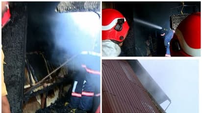 കുന്നംകുളത്ത് വസ്ത്രവ്യാപാര സ്ഥാപനത്തിൽ തീപിടിത്തം, ഫയർഫോഴ്സ് സംഘം സ്ഥലത്ത്